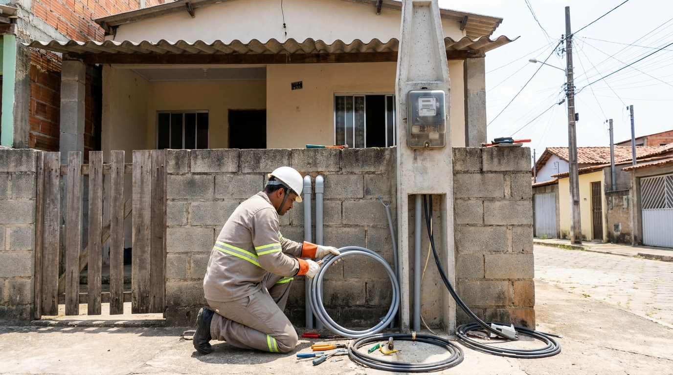 Instalação de Poste Padrão em Betim‑MG