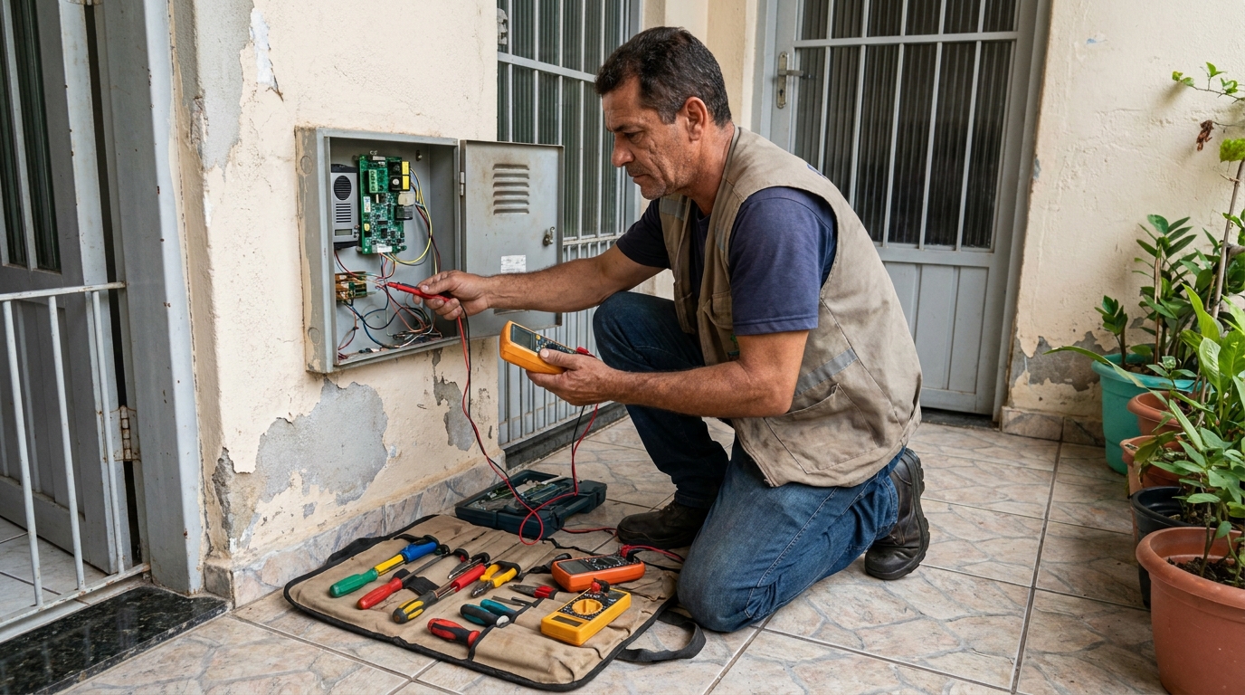 Troca de Fiação de Interfone em Betim‑MG